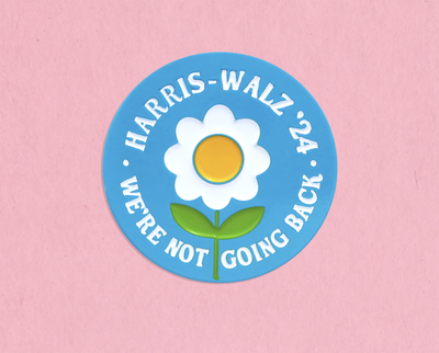 Harris Walz enamel lapel pin