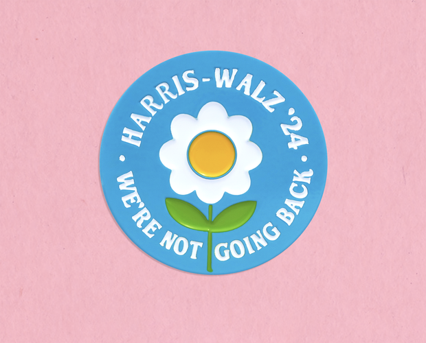 Harris Walz enamel lapel pin